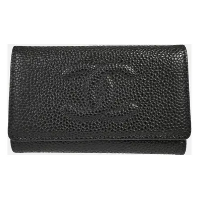 Chanel Black Leather Six-Hook Key Case