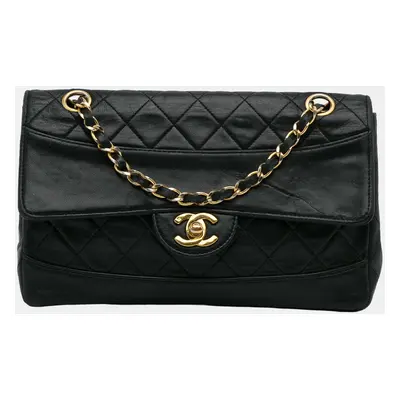 Chanel Black Quilted Lambskin Shoulder Bag