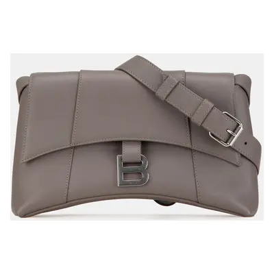 Balenciaga Grey Calfskin Hourglass Downtown Crossbody