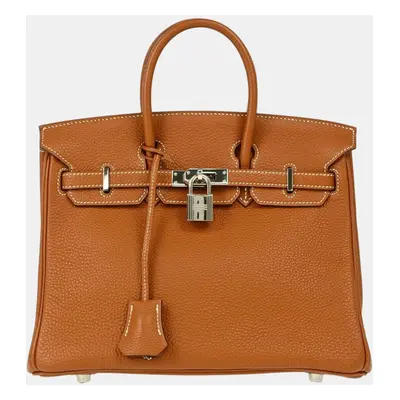 Hermes Gold Togo Leather Birkin Handbag