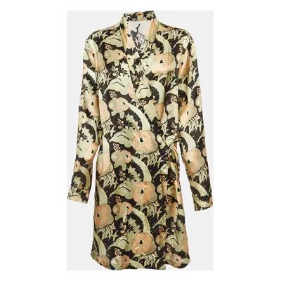 Dries van Noten Multicolor Floral Printed Satin Jacket