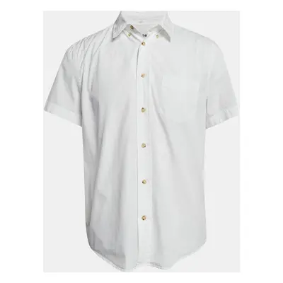 Acne Studios White Cotton Short Sleeve Shirt