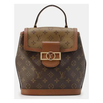 Louis Vuitton Noir Monogram Monogram Reverse Canvas Dauphine Backpack