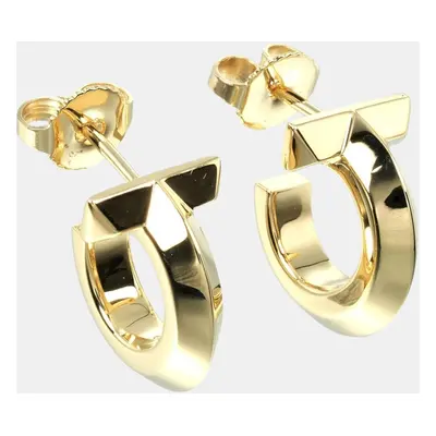 Tiffany & Co. 18K Yellow Gold T Hoop Earrings