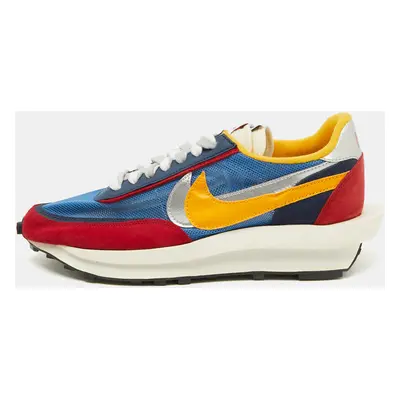 Nike x Sacai Multicolor Mesh and Leather LDWaffle Varsity Blue Sneakers Size 44.5