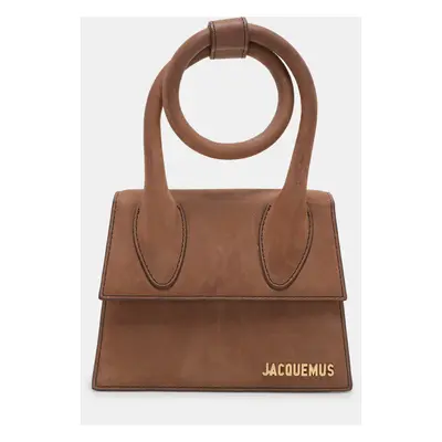 Jacquemus Brown Leather Le Chiquito Noeud Top Handle Bag