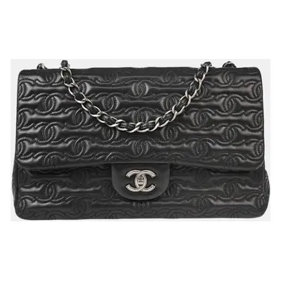 Chanel Black Lambskin CC Shoulder Bag