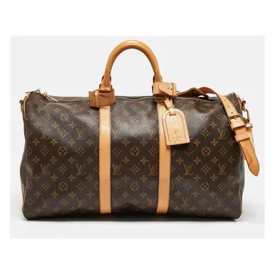 Louis Vuitton Monogram Canvas Keepall Bandouliere Bag