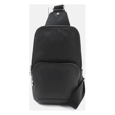 Louis Vuitton Black Canvas Avenue Sling Bag