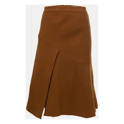 Sportmax Brown Wool A-Line Skirt