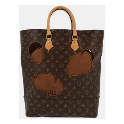 Louis Vuitton Brown Monogram Comme Des Garçons Tote Bag