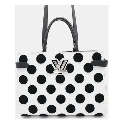 Louis Vuitton Twist Tote Black/White Epi Leather Infinity Dot