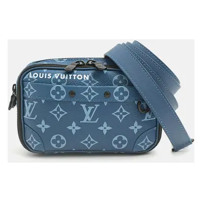 Louis Vuitton Blue Canvas Alpha Wearable Wallet