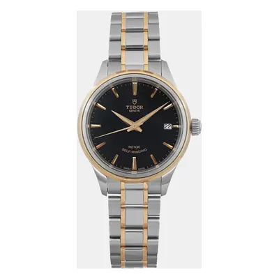 Tudor Black 18k Yellow Gold Steel Style Automatic Women's Wristwatch