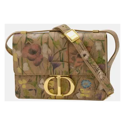 Dior Montaigne In Beige Calf Leather Shoulder Bag