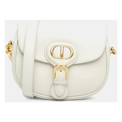 Dior White Small Leather Bobby Crossbody