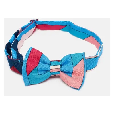 Hermès Multicolor Printed Silk Bow Tie