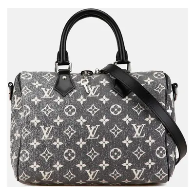 Louis Vuitton Grey Canvas Monogram Speedy Bandouliere Handbag