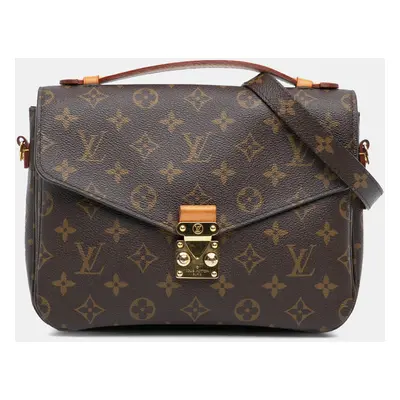 Louis Vuitton Brown Monogram Pochette Metis