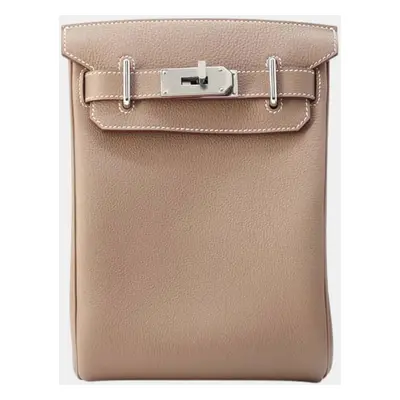 Hermes Etoupe Togo Leather Kelly Akkad PM Bag