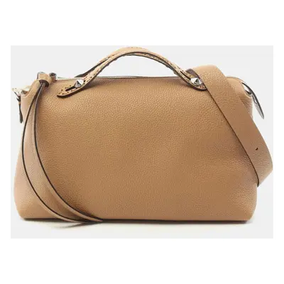 Fendi Brown Leather By The Way Selleria Large Handbag