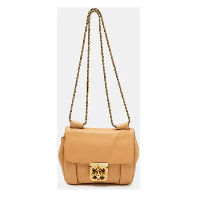 Chloe Beige Leather Elsie Shoulder Bag