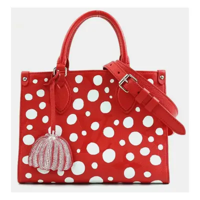 Louis Vuitton Monogram Empreinte Yayoi Kusama OnTheGo PM Shoulder Bag