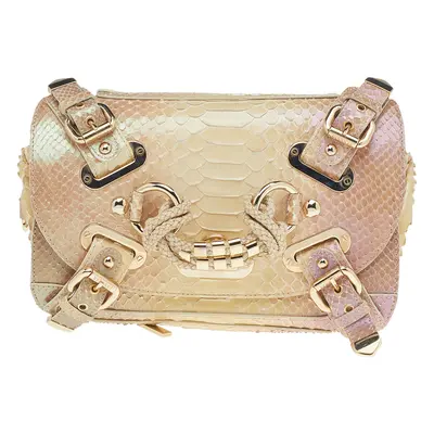 Versace Multicolor Glazed Python Canyon Top Handle Bag