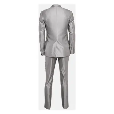 Dolce & Gabbana Grey Wool Blend Pants Suit