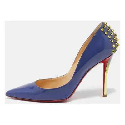 Christian Louboutin Blue Patent Leather Zappa Pumps Size