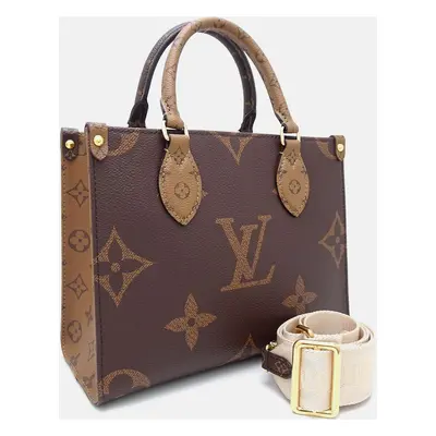 Louis Vuitton Brown Canvas Monogram Reverse OnTheGo PM Handbag