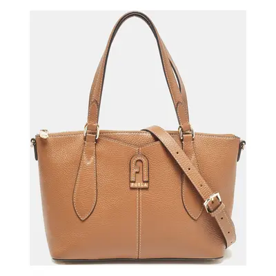 Furla Brown Leather Dafne Satchel