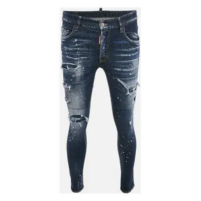 Dsquared2 Blue Distressed Denim Super Twinky Jeans Waist 32"