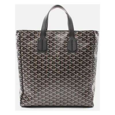 Goyard Black Canvas Sac Voltaire Tote Bag