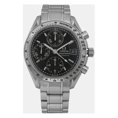 Omega Black Stainless Steel Speedmaster 3513.50.00 Automatic Men's Wristwatch mm