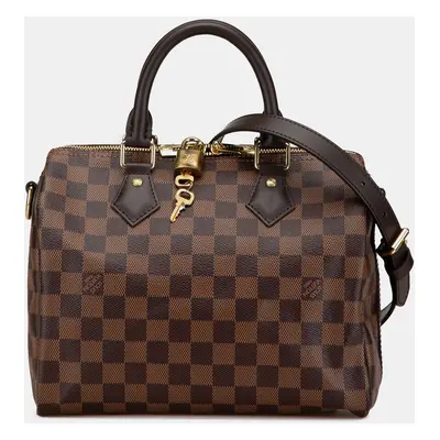 Louis Vuitton Brown Damier Ebene Speedy Bandouliere