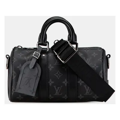 Louis Vuitton Black Monogram Eclipse Keepall Bandouliere