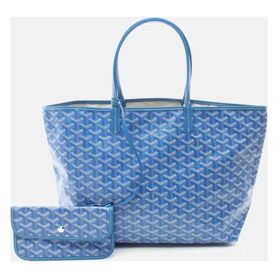 Goyard Blue Canvas Tote Bag