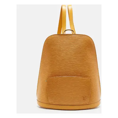 Louis Vuitton Tassil Yellow Epi Leather Gobelins Backpack Bag