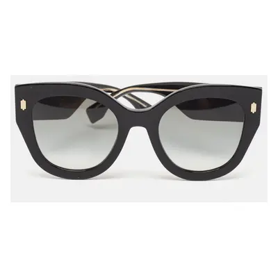 Fendi Black Gradient FF0435/S Square Oversized Sunglasses