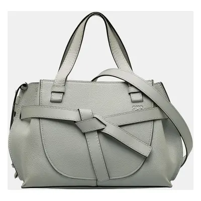 Loewe Grey Mini Gate Top Handle Satchel