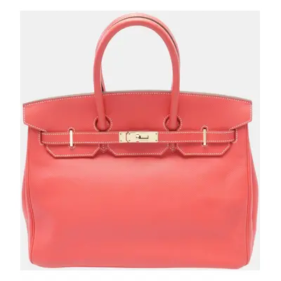 Hermes Candy Birkin Leather Handbag Pink