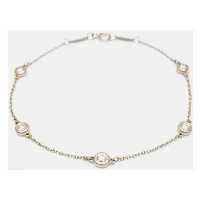 Tiffany & Co. 18K Rose Gold and Diamond Elsa Peretti Chain Bracelet