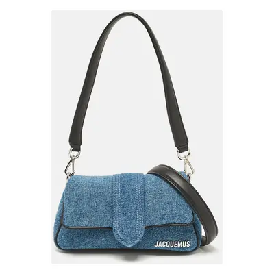 Jacquemus Blue Denim Le Petit Bambimou Shoulder Bag