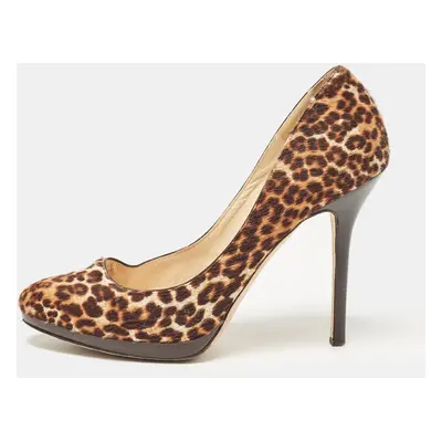 Jimmy Choo Brown Calf Hair Romy Pumps Size