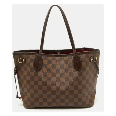 Louis Vuitton Damier Ebene Canvas Neverfull PM Bag