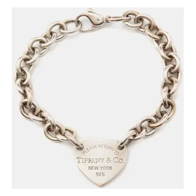 Tiffany & Co. Return to Tiffany Sterling Silver Heart Tag Bracelet