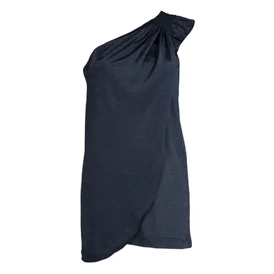 Marc by Marc Jacobs Blue Knit Draped One Shoulder Top