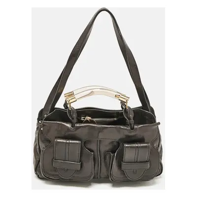 Chloe Black Leather Saskia Satchel