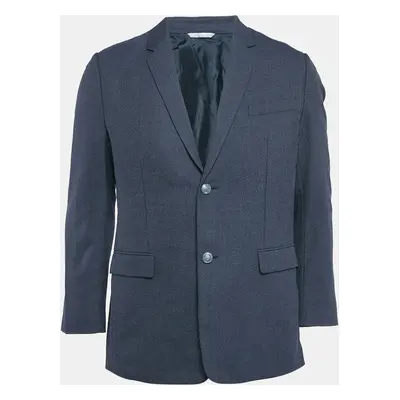 Dior Homme Navy Blue Single Breasted Coat